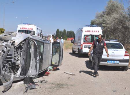 Kırıkkale’de Trafik Kazası 4 Yaralı