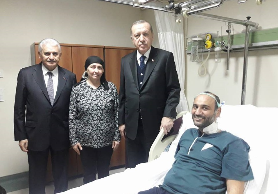 Kırıkkale’li Gazi’yi Hastane’de Ziyaret Ettiler