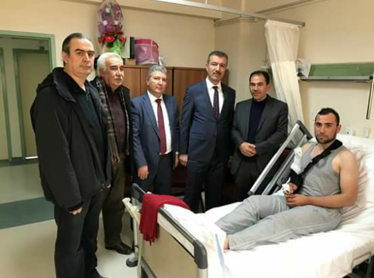 Öztürk Gazi Halil Yıldırım’ı Hastane’de Ziyaret Etti