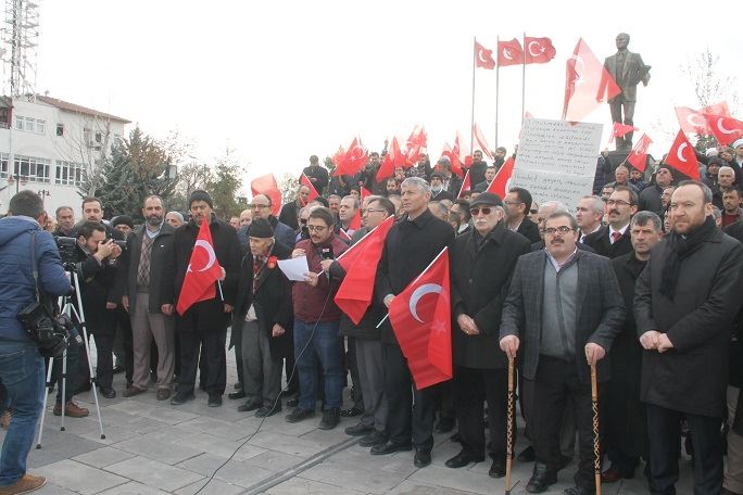 Kırıkkale’de STK’lardan ”Zeytin Dalı Harekâtı’na” Destek