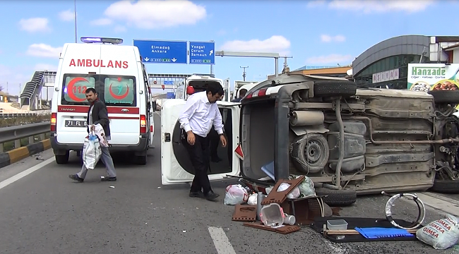Kırıkkale’de Trafik Kazası 6 Yaralı