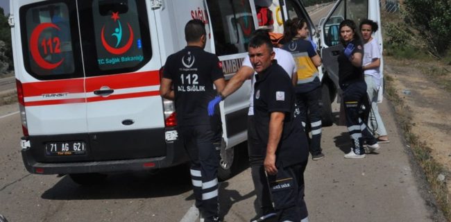 Kırıkkale’de Trafik Kazası 1 Ölü 5 Yaralı