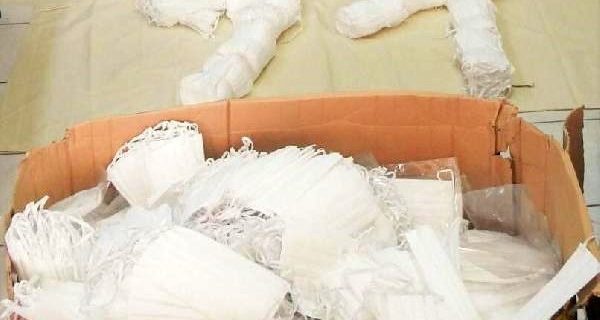 Kırıkkale’de kaçak üretilen 5 bin 150 maske ele geçirildi