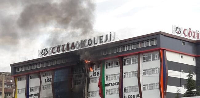 Kırıkkale Çözüm Kolejinde Yangın