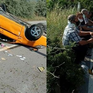 Kırıkkale’de Tır İle Ticari Taksi Çarpıştı 3 Yaralı
