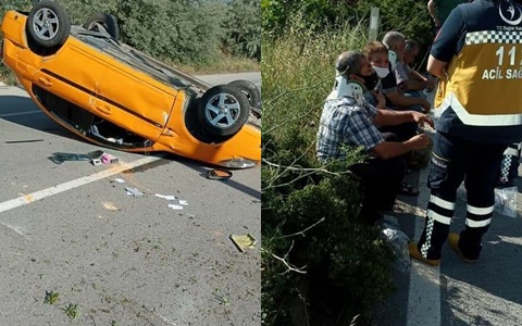 Kırıkkale’de Tır İle Ticari Taksi Çarpıştı 3 Yaralı