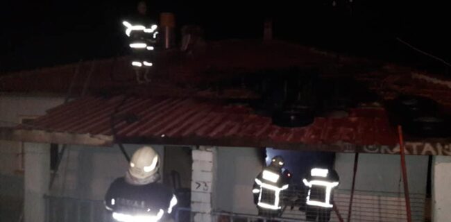 Kırıkkale’de Ev Yangını, Maddi Hasar Meydana Geldi