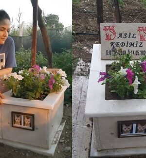 Kırıkkale’de Genç Kız Ölen Kedisine Mezar Yaptırdı