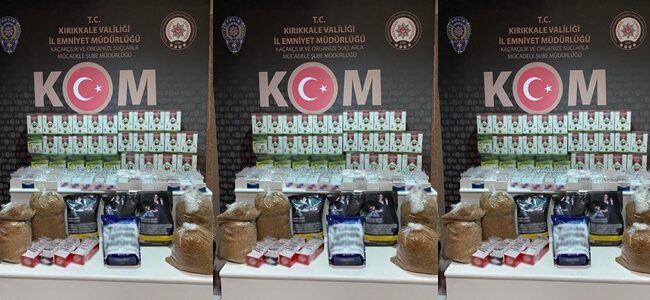 Kırıkkale’de Kaçak Tütün ve Çay Operasyonu