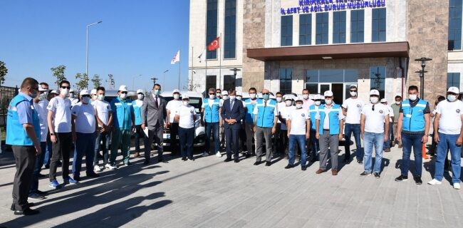 Kırıkkale’den İzmir’e araç ve personel desteği