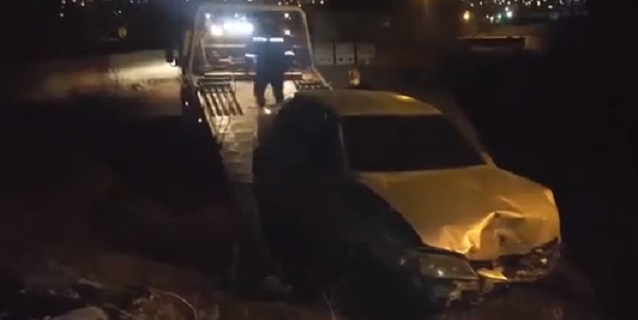 Kırıkkale’de Polisten Kaçan Şüpheli Araç Kaza Yaptı