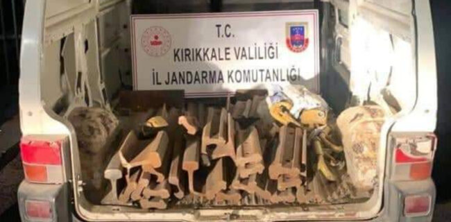 Kırıkkale’de Tren Raylarını Çalan Şüpheli Yakalandı