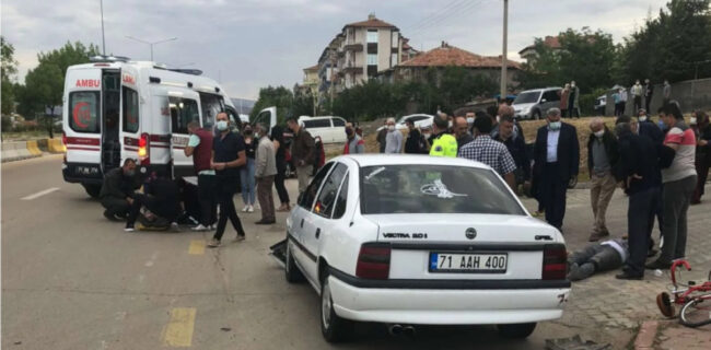 Kırıkkale’de trafik kazası 2 kişi yaralandı