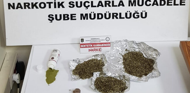 Kırıkkale’de uyuşturucu operasyonu 2 kişi gözaltına alındı