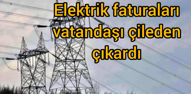 Elektrik faturaları vatandaşı çileden çıkardı