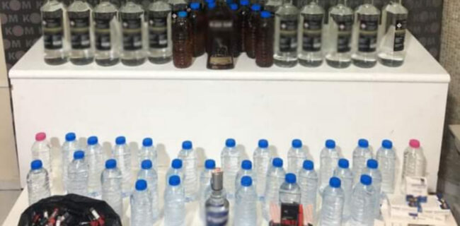 Kırıkkale’de kaçak içki, etil alkol ve cinsel içerikli ürün ele geçirildi