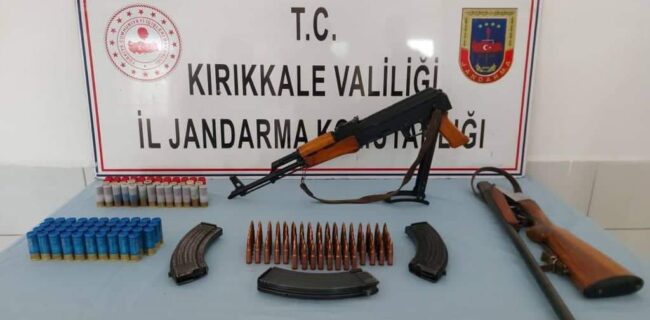 Kırıkkale’de kalaşnikof silah yakalandı