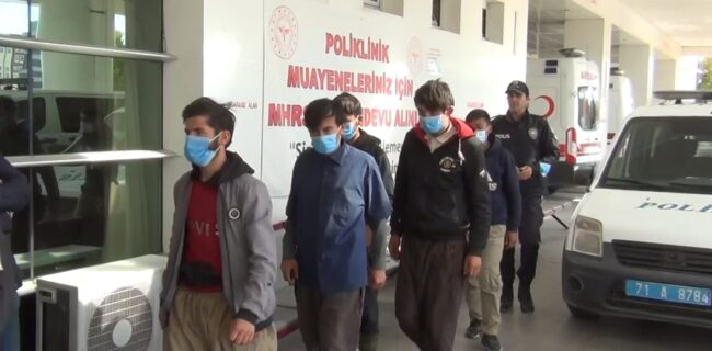Kırıkkale’de 10 Kaçak Göçmen Yakalandı