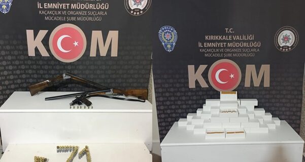 Kırıkkale’de 10 Bin Makaron,2 Av Tüfeği ve 1 Tabanca Yakalandı