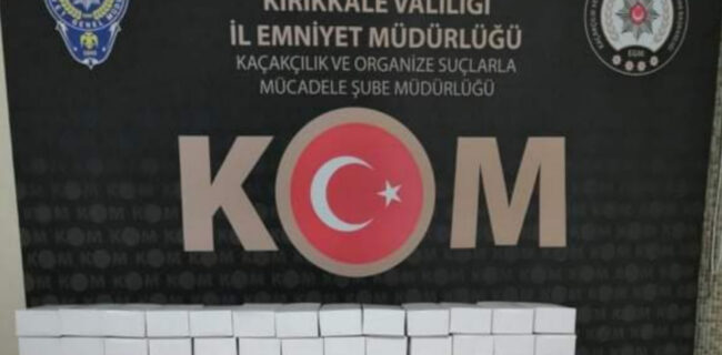 Kırıkkale’de 30 Bin Makaron Yakalandı