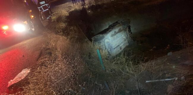 Kırıkkale’de Su Kanalına Düşen Otomobilin Sürücüsü Yaralandı
