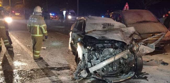 Kırıkkale’de zincirleme trafik kazası 5 yaralı