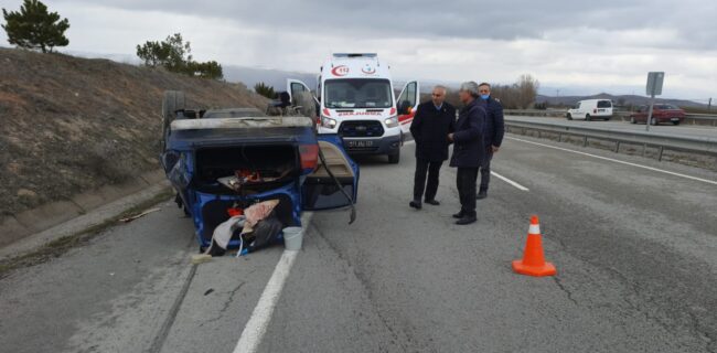 Kırıkkale’de korkunç kazada 2 kişi yaralandı