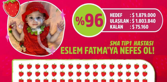 SMA hastası Eslem Fatma’nın gülmesine az kaldı