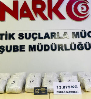 Kırıkkale’de 14 kilogram esrar maddesi ele geçirildi