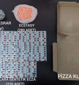 Kırıkkale’de pizza kutusu içinde uyuşturucu madde ele geçirildi