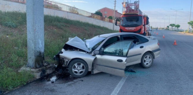Kırıkkale’de trafik kazası 1 ölü 1 yaralı