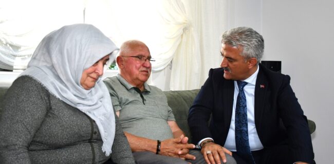 Vali Mehmet Makas Şehit Ailelerini Ziyaret Etti