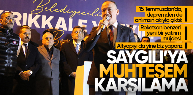 Adaylığı Kesinleşen AK Parti Kırıkkale Belediye Başkanı Mehmet Saygılı’ya Muhteşem Karşılama