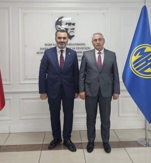 Mustafa Kaplan’dan MKE Genel Müdürü İlhami Keleş’e ziyaret