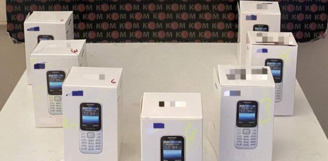 Kırıkkale’de kaçak 7 cep telefonu ele geçirildi